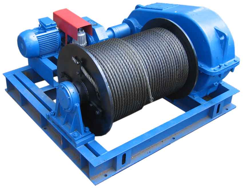 Tời điện mặt đất hộp số kín